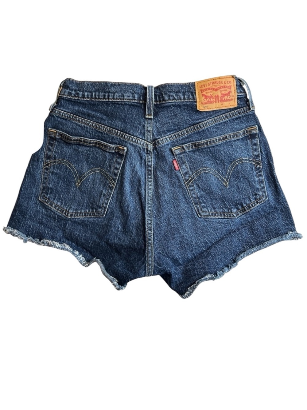 Levi’s 501 butterfly high waist Raw hem denim Jean shorts size 28 New